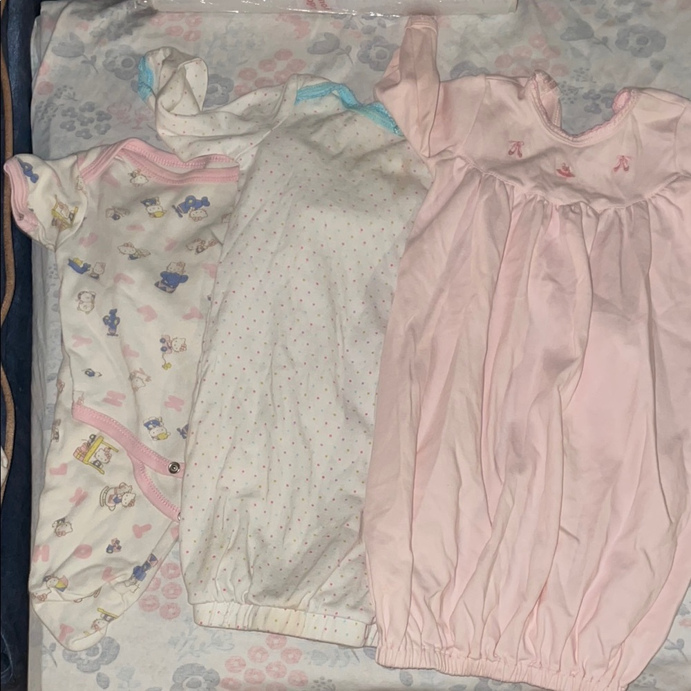 Hello Kitty Pink and White Nightgown Pajamas